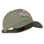 Ohio Carnation Flower Embroidered Cap