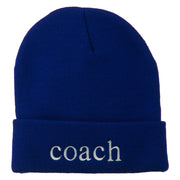 Coach Embroidered Long Beanie