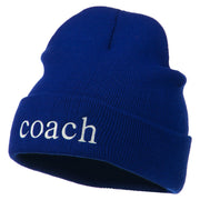 Coach Embroidered Long Beanie