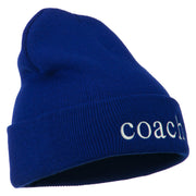 Coach Embroidered Long Beanie