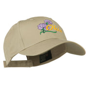 Ohio Carnation Flower Embroidered Cap