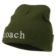 Coach Embroidered Long Beanie