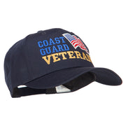 Wording of Coast Guard Veteran with Flag Patched Pro Cap