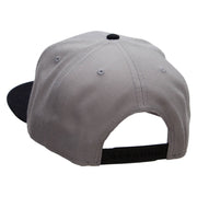 Black Spades Patched Wool Blend Pro Style 2 Tone Snapback - Black-Grey OSFM