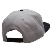 Black Spades Patched Wool Blend Pro Style 2 Tone Snapback - Black-Grey OSFM