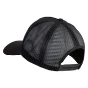 USS Pennsylvania BB 38 Blue Patched Solid Cotton Twill 5 panel Mesh Back Cap - Black OSFM