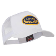 Captain Oak Leaf Military Patched Mesh Back Cap