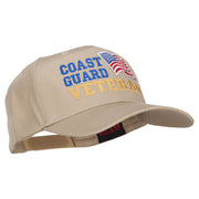 Wording of Coast Guard Veteran with Flag Patched Pro Cap