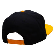 Black Spades Patched Wool Blend Pro Style 2 Tone Snapback - Gold-Black OSFM