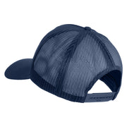 USS Pennsylvania BB 38 Blue Patched Solid Cotton Twill 5 panel Mesh Back Cap - Navy OSFM