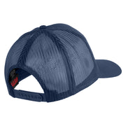 USS Pennsylvania BB 38 Blue Patched Solid Cotton Twill 5 panel Mesh Back Cap - Navy OSFM