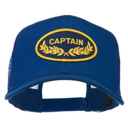 Captain Oak Leaf Military Patched Mesh Back Cap