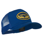 Captain Oak Leaf Military Patched Mesh Back Cap