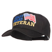 Wording of Coast Guard Veteran with Flag Patched Pro Cap