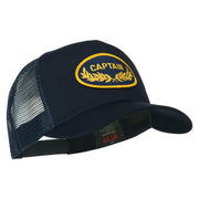 Captain Oak Leaf Military Patched Mesh Back Cap