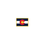 Colorado Flag Heat Transfers Sticker