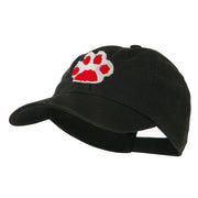 Cat Paw Pet Spun Washed Embroidered Cap