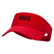 BASIC Embroidered Cotton Twill Sun Visor