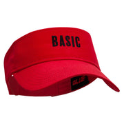 BASIC Embroidered Cotton Twill Sun Visor