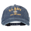 US Navy CPO Retired Military Embroidered Washed Cotton Twill Cap