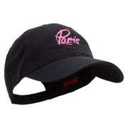 Paris Script Embroidered Deluxe Washed Twill Cap - Black OSFM