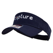 Camera Capture Logo Embroidered Cotton Twill Sun Visor - Navy OSFM