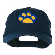 Cat Paw Pet Spun Washed Embroidered Cap