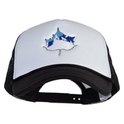 Winter Wolf Embroidered Summer Foam Mesh Trucker Cap