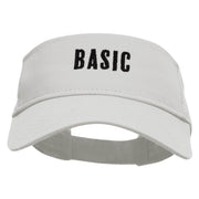 BASIC Embroidered Cotton Twill Sun Visor