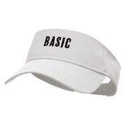 BASIC Embroidered Cotton Twill Sun Visor