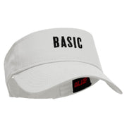 BASIC Embroidered Cotton Twill Sun Visor