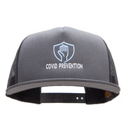 Covid Prevention Embroidered Mesh Trucker Cap