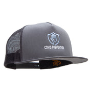 Covid Prevention Embroidered Mesh Trucker Cap