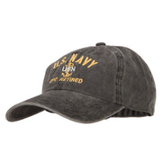 US Navy CPO Retired Military Embroidered Washed Cotton Twill Cap