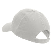 Paris Script Embroidered Deluxe Washed Twill Cap - White OSFM