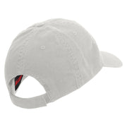 Paris Script Embroidered Deluxe Washed Twill Cap - White OSFM