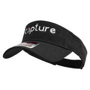 Camera Capture Logo Embroidered Cotton Twill Sun Visor - Black OSFM