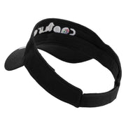 Camera Capture Logo Embroidered Cotton Twill Sun Visor - Black OSFM