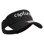 Camera Capture Logo Embroidered Cotton Twill Sun Visor - Black OSFM