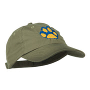 Cat Paw Pet Spun Washed Embroidered Cap