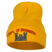 Corps of Engineers Embroidered Long Knitted Beanie