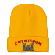 Corps of Engineers Embroidered Long Knitted Beanie