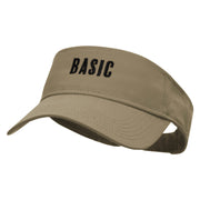 BASIC Embroidered Cotton Twill Sun Visor