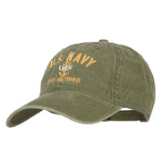 US Navy CPO Retired Military Embroidered Washed Cotton Twill Cap