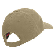 Paris Script Embroidered Deluxe Washed Twill Cap - Khaki OSFM