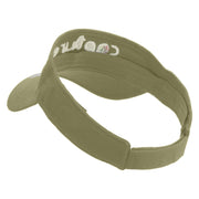 Camera Capture Logo Embroidered Cotton Twill Sun Visor - Khaki OSFM