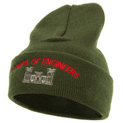 Corps of Engineers Embroidered Long Knitted Beanie