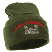 Corps of Engineers Embroidered Long Knitted Beanie