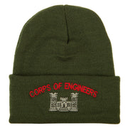 Corps of Engineers Embroidered Long Knitted Beanie