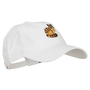 Cat Pet Patched Washed Cotton Twill Cap